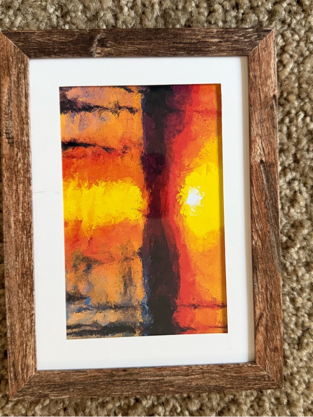Rustic Wood Photo Frame 5x7 - Picture 2 of 5